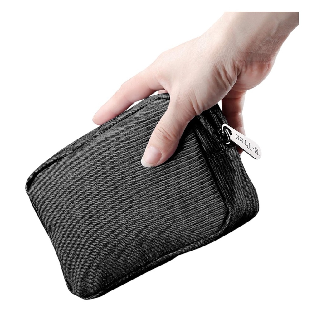 Black Zippered Pouch